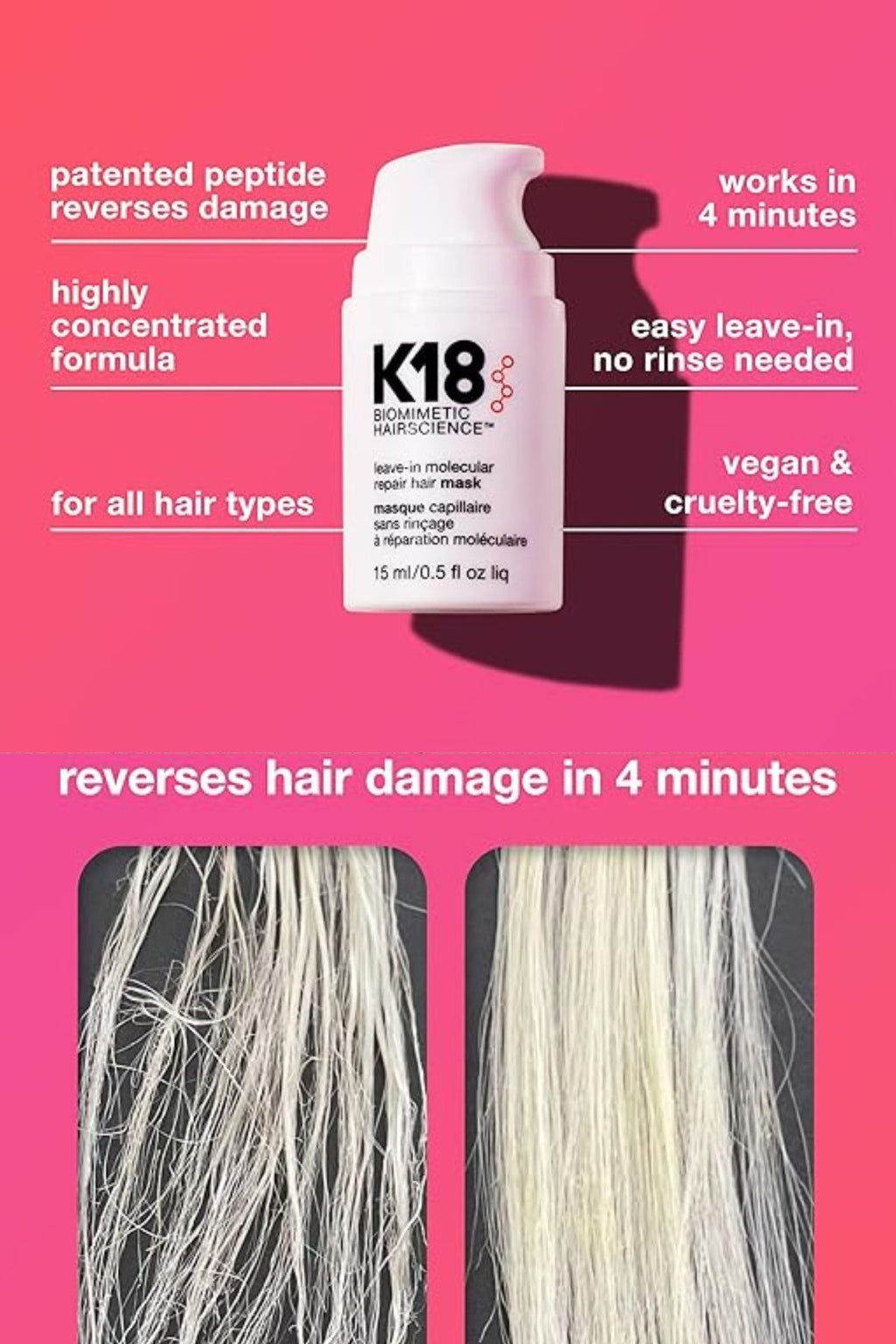 K18 hair mask