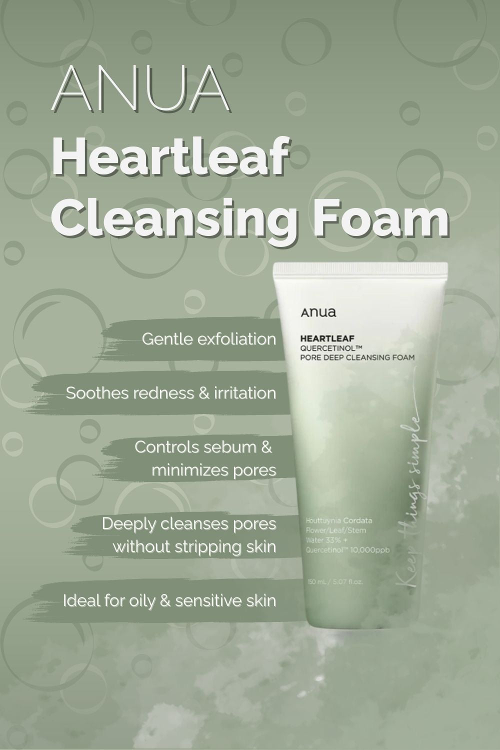 Anua pore deep cleansing foam